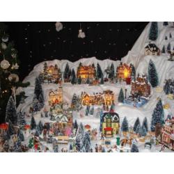heel groot en uitgebreid kerstdorp
