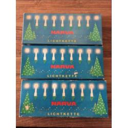 Oude vintage kerstverlichting 3x doos en 1x kleur los
