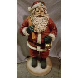 Zeer mooie grote kerstman van polyester