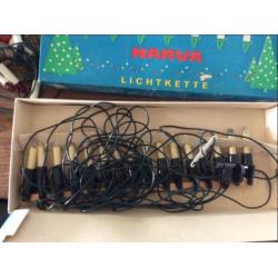 Oude vintage kerstverlichting 3x doos en 1x kleur los