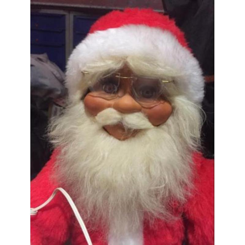 Bewegende kerstman op slee - etalage - decoratie - kerst