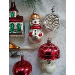 Oude kerstballen kerst figuren kerstversiering kerst ballen