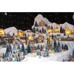 heel groot en uitgebreid kerstdorp
