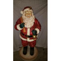 Zeer mooie grote kerstman van polyester