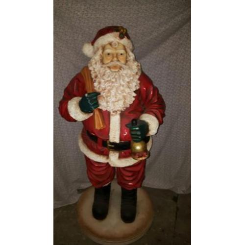 Zeer mooie grote kerstman van polyester