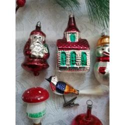 Oude kerstballen kerst figuren kerstversiering kerst ballen