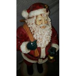 Zeer mooie grote kerstman van polyester