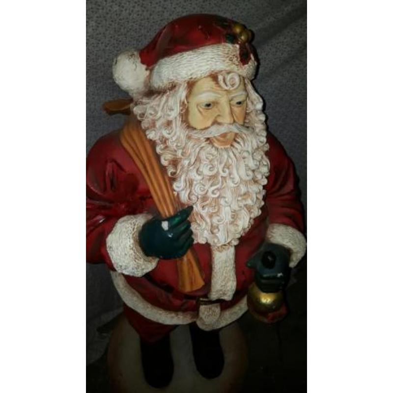 Zeer mooie grote kerstman van polyester