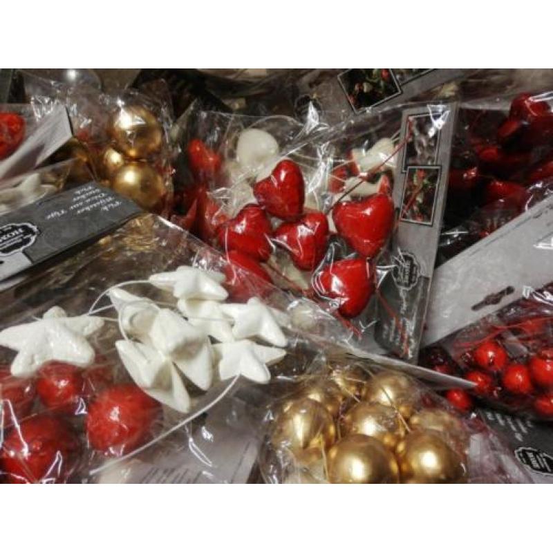 Kerststekers voor kerststukjes, krans, kerstboom, etc