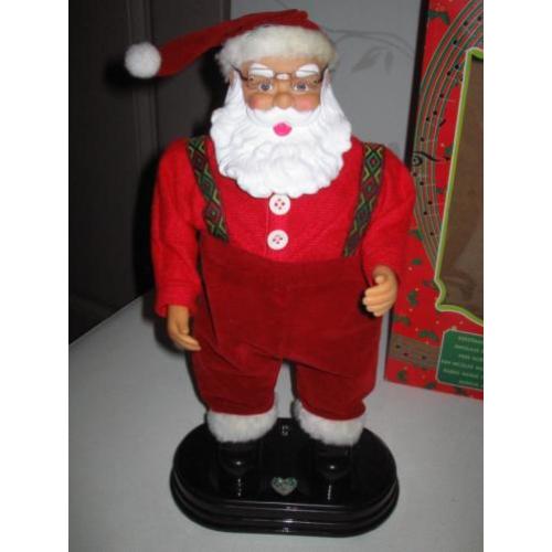 Kerstman/Santaclaus 35 cm - danst op muziek - zgan in doos