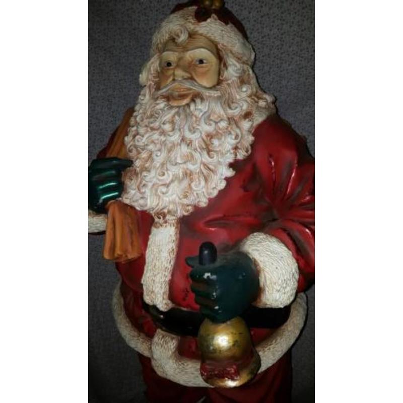 Zeer mooie grote kerstman van polyester