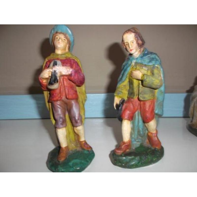 Oude kerst beeldjes