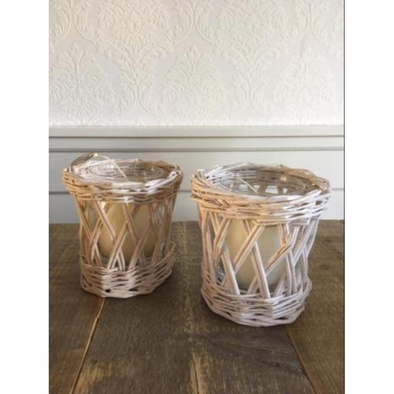 2 rotan kerstklokken