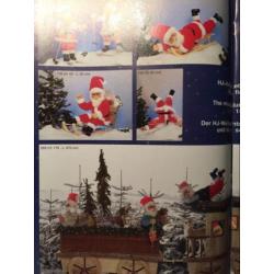 Bewegende kerstman op slee - etalage - decoratie - kerst
