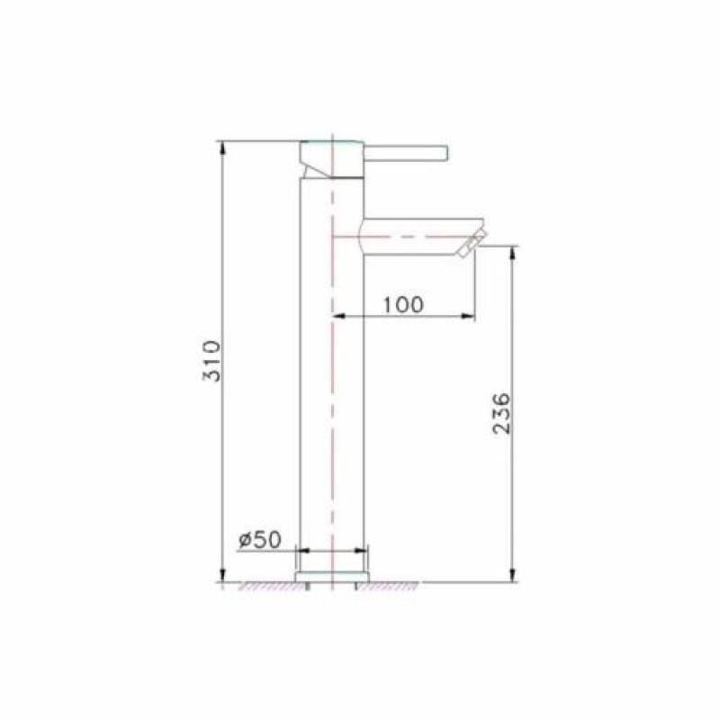 Hoge Wastafelmengkraan Beste Design White Motion XXL Mat Wit