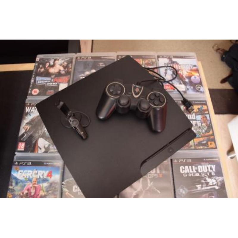 Playstation 3 + 14 games + accesoires