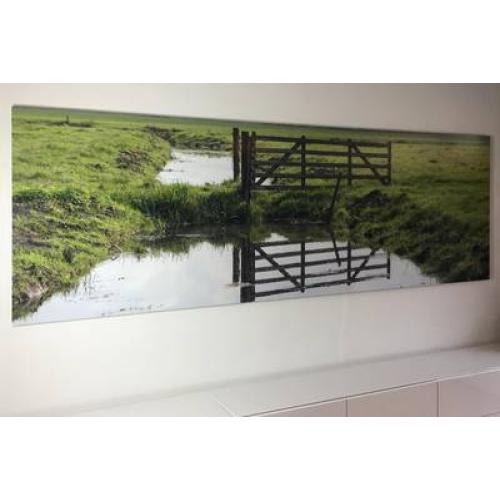 Foto verlijmd achter acrylaat 50x70 cm
