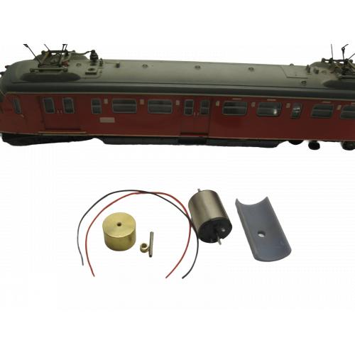 micromotor HTR001F HO motor ombouwset voor Trix 1530-1532 Adler 2202 BR 24 u.a.