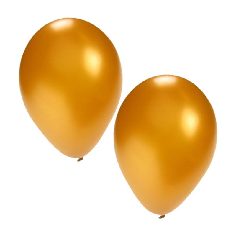 25x gouden feest ballonnen