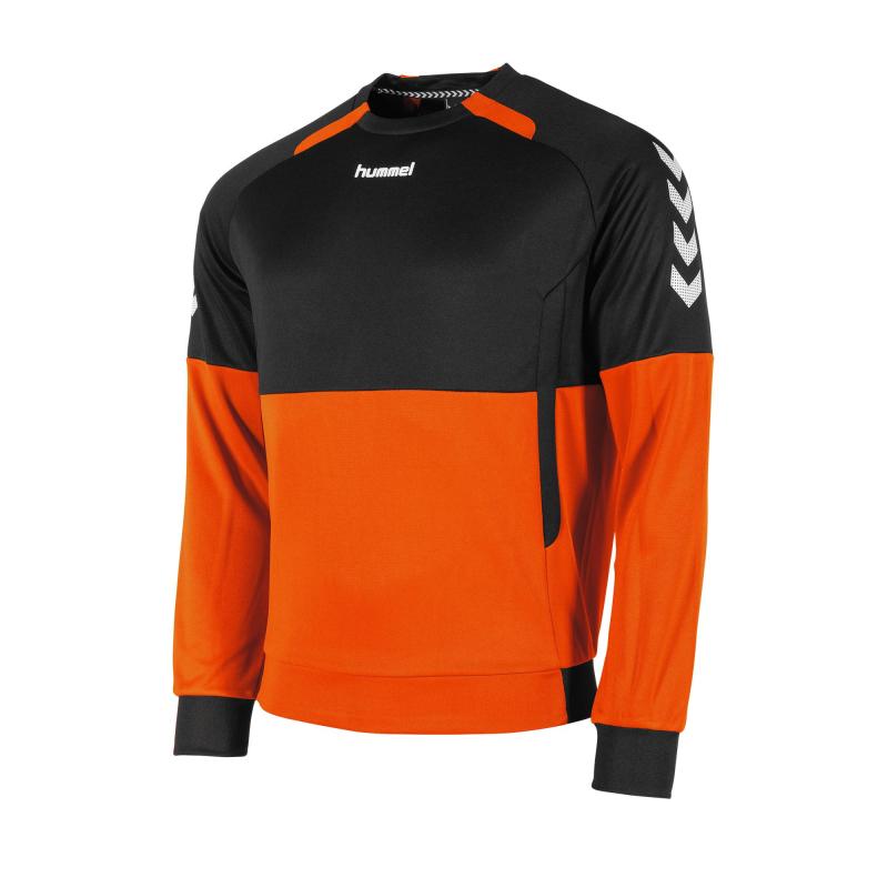 Authentic Top Round Neck Oranje Zwart