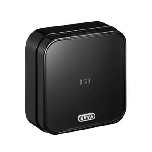 Evva Airkey wandlezer opbouw zwart